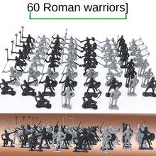 Load image into Gallery viewer, 60PCs Static Ancient Soldier Model Medieval Soldier Villain Military Doll War Toy