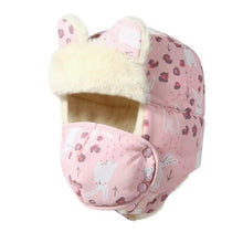 Load image into Gallery viewer, Fashion Keep Warm Bomber Hat Thick Waterproof Earflap Mask Windproof Children Hat Boy Girl