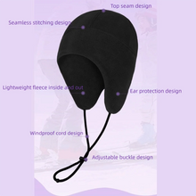 Load image into Gallery viewer, Bonnet Style Winter Fleece Caps Earflap Protection Warm Warm Bicycle Headwear Cycling Headwear Beanie Cap Ski Sports