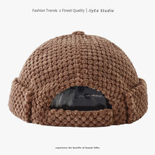 Load image into Gallery viewer, New Autumn Winte Solid Color Skull Beanie Cap Hip Hop Thick Warm Docker Sailor Bike Brimless Hats for Women Men Pumpkin Hat