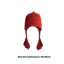 Load image into Gallery viewer, New Windproof Knitted Hat Tassel Ear Protection Winter Beanie Woolen Cap Women