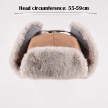 Load image into Gallery viewer, Vintage Waterproof Russian Bomber Cap Windproof Warm Ski Hat Earflap Design Russian Style Earflap Hat Unisex