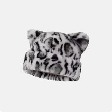 Load image into Gallery viewer, Fashion Autumn Winter Fisherman Hat Cat Ear Basin Hat Warm Leopard Print Mongolian Hat Ear Protection Hat