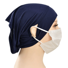 Load image into Gallery viewer, Silky Cotton Tube Hat Solid Color Elastic Modal Chemotherapy Cap Soft Material Small Cap Headscarf Underscarf Islamic Headwear