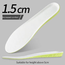 Load image into Gallery viewer, Insole Invisible Height Increase s Green Memory Foam s Sole Pad Breathable Comfortable for Men Women Feet Care shoe pads