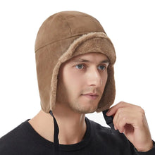 Load image into Gallery viewer, Outdoors Warm Bomber Hat Thick Ushanka Fur Hat Ear Protection Casual Earflap Bonnet Riding