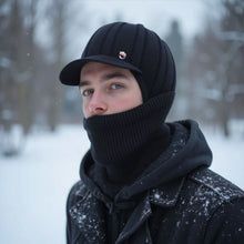 Load image into Gallery viewer, New Warm Integrated Hat Scarf Set Coldproof Windproof Lei Feng Hat Knitted Dad Hat Autumn and Winter