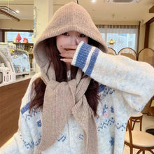 Load image into Gallery viewer, Knitted Winter Balaclava Thickened Hooded Hat Ear Protection Cap One-Piece Winter Accessories Neck Collar Outdoor Sports