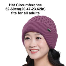Load image into Gallery viewer, Casual Thickened Wool Knitted Wool Hat Keep Warm Ear Protection Cap Windproof Beret Hat for Women