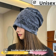 Load image into Gallery viewer, Casual Polyester Cotton Women Beanies Soft Elastic Warm Pullover Cap Hip-hop Bonnet Breathable Baotou Cold Hat for Women and Men