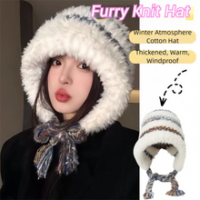 Load image into Gallery viewer, Fashion Dopamine Knitted Woolen Hat Windproof Thickened Beanies Cap Keep Warm Coldproof Ear Protection Cap for Women