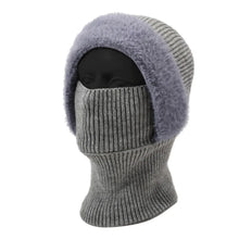 Load image into Gallery viewer, Fashion Winter Pullover Hat Knitted Warm Scarf Integrated Hat Windproof Thickened Ski Cycing Mask All-in-one Skullcap