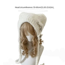 Load image into Gallery viewer, Soft Comfortable Winter Hats Star Pattern Ear Protection Knitted Beanie Hat Cat Ears Warmth Women's Cap Ski Riding