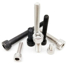 Load image into Gallery viewer, DIN912 M1.6 M2 M2.5 M3 M4 M5 M6 M8 Hexagon Hex Socket Head Cap Allen Bolt Screw 304 A2-70 Stainless Steel Black Grade 12.9 Steel