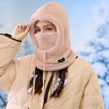 Load image into Gallery viewer, YANBIGUO 1 Pc Warm Balaclava for Women&Men,Winter Hats Sherpa Hood Ski Face Cover,Windproof Furry,Adjustable Hood Cap Scarf