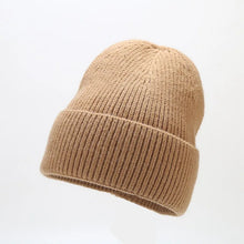 Load image into Gallery viewer, 1pc Unisex Autumn Winter Warm Beanie Hats,Solid Color Stretch Knitted Crochet Beanies Hat Caps,Suitable for Daily Wear,Outdoor