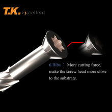 Load image into Gallery viewer, 50/60/70/80mm Torx Slot Knurled Type Screw 410 Stainless Steel Wood Deck Screws Self Tapping Screw for Driving Skru Tapping