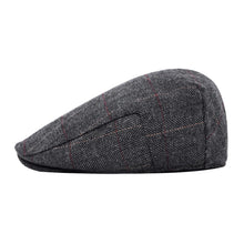 Load image into Gallery viewer, Men's Herringbone Flat Ivy Newsboy Hat Wool Blend Gatsby Cabbie Cap