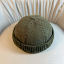 Load image into Gallery viewer, Autumn and winter melon leather hat Korean version ins brimless sailor hat men casual street yuppie hat landlord hat women trend