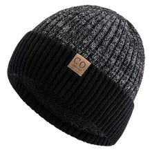 Load image into Gallery viewer, New Unisex Two-Tone Winter Hats Add Fur Lined Men And Women Fashion Warm Beanie Cap Casual Winter Knitted Hats