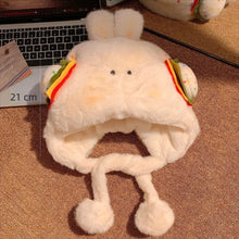 Load image into Gallery viewer, Thickened Warm Winter Hat Woolen Velvet Bear Ear Cap Hamburger Ear Protection Beanies Hat Women