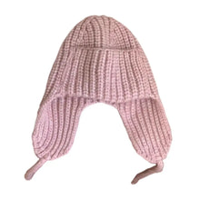 Load image into Gallery viewer, Hood Earmuff Thickened Knitted Hat Super Soft Soft Fleece Lining Winter Hat Fashion Warm Bonnet Caps Winter Season