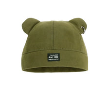 Load image into Gallery viewer, Fashion Cat Ears Ear Landlord Hat No Brim Solid Color Ear Pumpkin Hat Watermelon Skin Cap