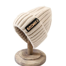 Load image into Gallery viewer, New Long Label Knit Beanie Soft Sun Protection Winter Hat Solid Color Crochet Design Crochet Hat Winter Season