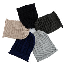 Load image into Gallery viewer, Long Size Winter Hat Casual Street Autumn Daily Beanies For Men & Women Solid Bonnet Cap