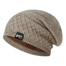 Load image into Gallery viewer, Simple Solid Color Pullover Cap Fleece Lined Unisex Skull Cap Keep Warm Knitted Hats Winter