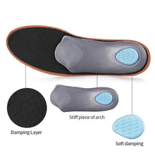 Load image into Gallery viewer, Insole Leather Orthopedic Orthotic Arch Support Instep Flat Foot Pad PU Latex Antibacterial Active Carbon Foot Care Unisex shoe pads