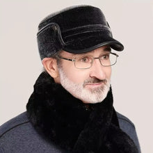 Load image into Gallery viewer, New Warm Lei Feng Hat Imitation Mink Windproof Ear Protection Hat with Ear Flap Coldproof Dad Hat Autumn and Winter