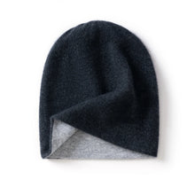 Load image into Gallery viewer, High Quality Pure Cashmere Hat for Men and Women Winter Double Layer Thicken Knitted Skullies Beanies Caps Female Outdoor Hats