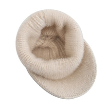 Load image into Gallery viewer, Women's Winter Hat Fashion Faux Fur Knitted Hat Soft Cat Ear Beanie Hats Female Streetwear Cap