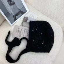 Load image into Gallery viewer, New Luxury Sequined Winter Hat Ear Protection Outdoor Beanies Thick Warm Baotou Knitted Women's Hats Chrismas Gifts