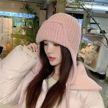 Load image into Gallery viewer, Fashion Thickened Winter Knitted Hat Warm Windproof Bonnet Caps Elastic Casual Beanies Cap Women