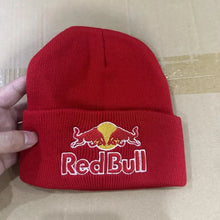 Load image into Gallery viewer, Embroidered Red Bull Knitted hat Beanie Winter Hat Unisex Warm Cap for Men And Women Red Bull Unclimbed Urine Hat
