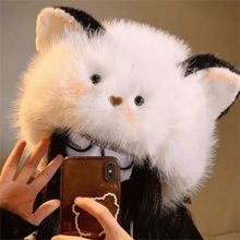 Load image into Gallery viewer, New Fluffy Winter Hat Winter Warm Thicken Fur Bucket Hat Ear Protection Earmuffs Cap Snowy Day