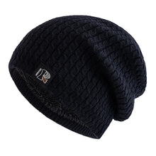 Load image into Gallery viewer, Unisex Winter Hats Fashion Slouchy Beanie Hat Fleece Lined Warm Knitted Hats Men Women Letter Label Ski Sports Cap