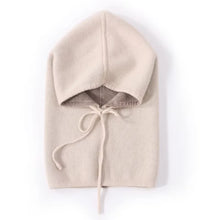 Load image into Gallery viewer, Unisex 100% Cashmere Balaclava Soft Warm Thick Drawstring Beanies Ear Face Neck Protect Scarf Hat Multi-functional Bonnet Cap