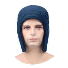 Load image into Gallery viewer, Winter Fleece Lined Thermal Skull Cap Windproof Cycling Beanie Hat Ear Flap Cap with Ear Warmer Covers Hat for Men Women