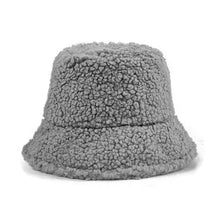Load image into Gallery viewer, Unisex Bucket Hat Graffiti Solid Women Men Fishing Fisherman Autumn Winter Lamb Wool Outdoor Warm Cap