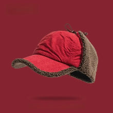 Load image into Gallery viewer, Cozy Retro Bomber Hat Warm Fleece Suede Material Flying Hat Windproof Thickened Design Ear Fleece Hat Winter for Men and Women