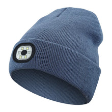 Load image into Gallery viewer, Creative 6 LED Beanie Hats, Unisex Winter Warm Hat for Night Riding fishing Warm Knit Caps Flashlight Head Lamp Cap,washable