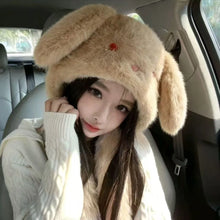 Load image into Gallery viewer, Fashion Warm Winter Hat Woolen Ears Can Move Beanies Hat Ear Protection Cute Rabbit Ear Cap Women
