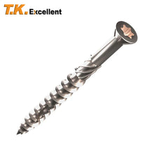 Load image into Gallery viewer, 50/60/70/80mm Torx Slot Knurled Type Screw 410 Stainless Steel Wood Deck Screws Self Tapping Screw for Driving Skru Tapping