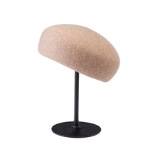 Load image into Gallery viewer, Retro Flight Attendant Ball Hat Women's 100% Wool Felt Beret Party Charming Hat Wedding Cocktail Party Medicine Box Hat