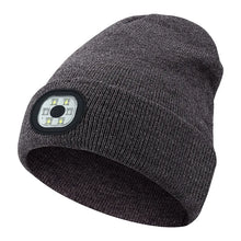 Load image into Gallery viewer, Creative 6 LED Beanie Hats, Unisex Winter Warm Hat for Night Riding fishing Warm Knit Caps Flashlight Head Lamp Cap,washable