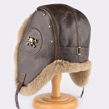 Load image into Gallery viewer, Russia Winter Faux fur Hat Unisex Windproof Warm Bomber Hats Outdoor Earflap Ski Cycling Hat
