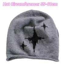 Load image into Gallery viewer, Fashion Star Pattern Knitted Woolen Hat Thickened Cold-proof Cover Head Cap Windproof Keep Warm Drawstring Beanie Cap Women